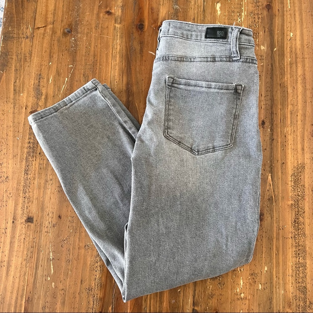 RSQ high rise straight leg jeans grey size 11/30w